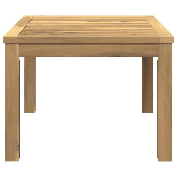 Couchtisch Weiß 50 x 68,5 x 36 cm Massivholz Akazie