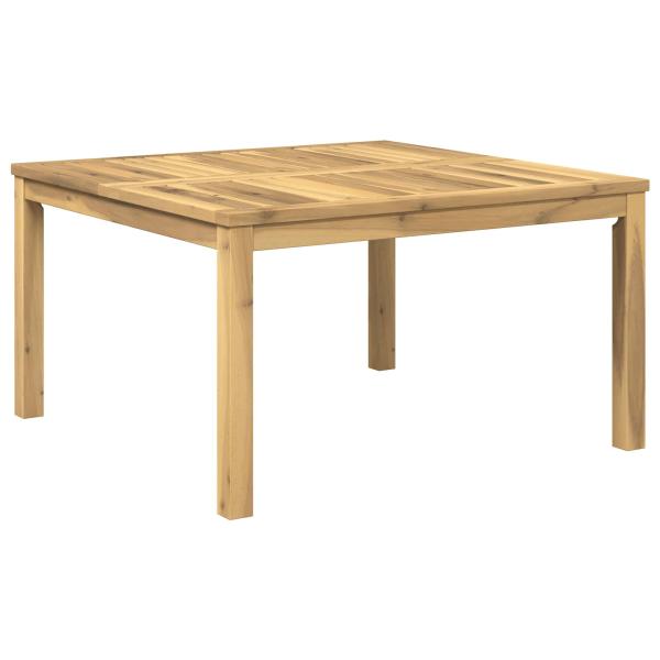 Couchtisch Weiß 80 x 80,5 x 45 cm Massivholz Akazie