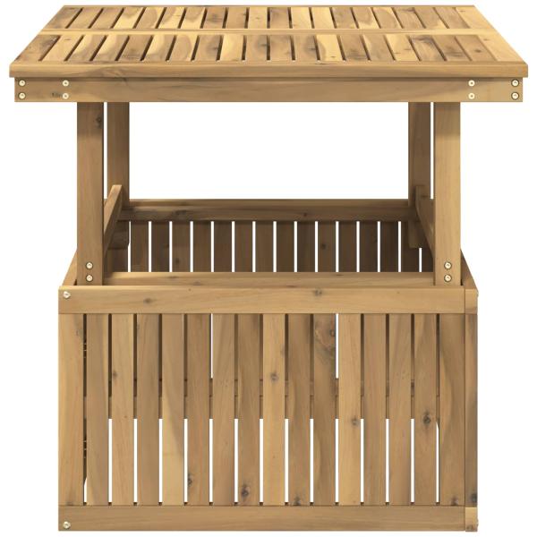 Gartenkaffee Tisch aus massivem Akazienholz höhenverstellbar