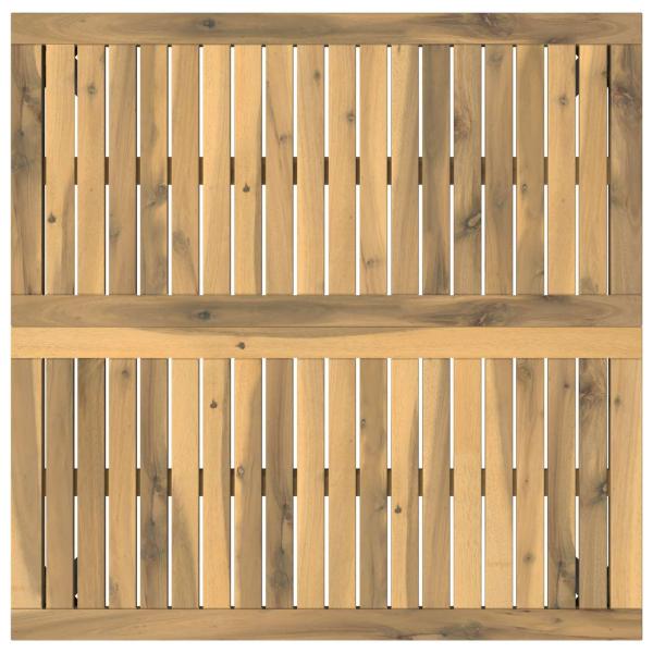 Couchtisch Weiß und Schwarz 80 x 80,5 x 45 cm Massivholz Akazie