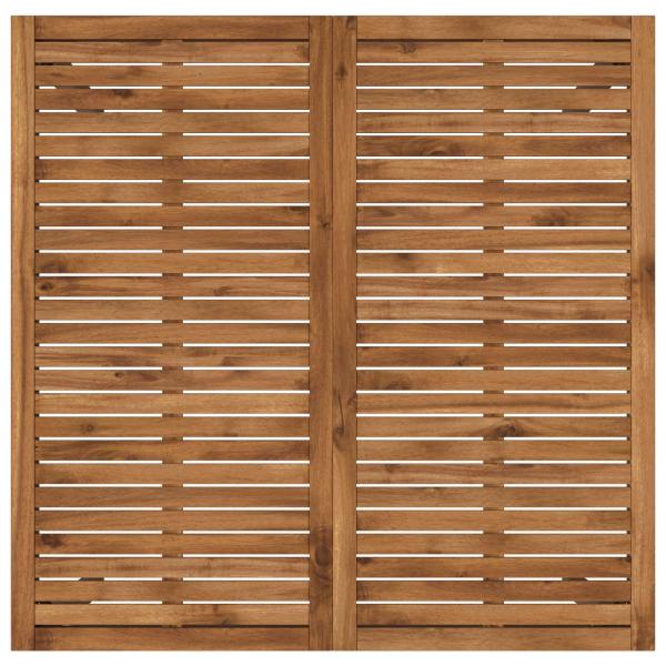 Gartenbar-Tisch NAARDEN Natur und Kaffee 110 x 108,5 x 105 cm
