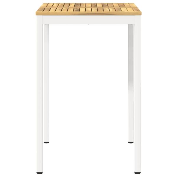 Gartenbar-Tisch NAARDEN Weiß 70 x 68,5 x 105 cm