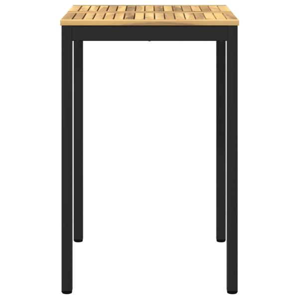 Gartenbar-Tisch Weiß und Schwarz 70 x 68,5 x 105 cm