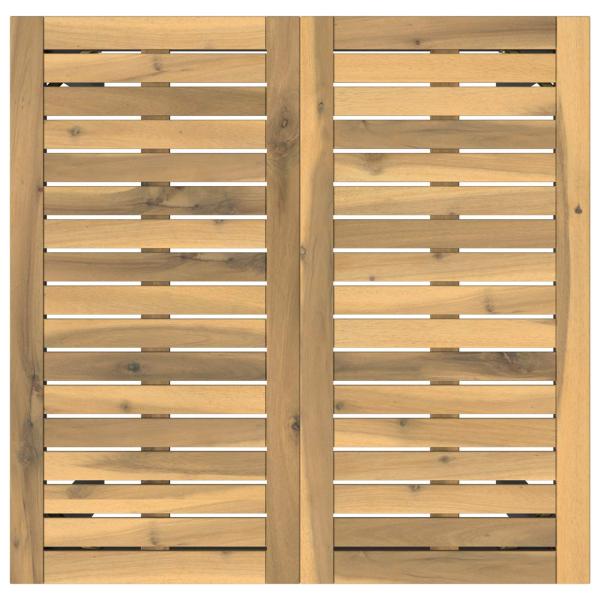 Gartenbar-Tisch Weiß und Schwarz 70 x 68,5 x 105 cm