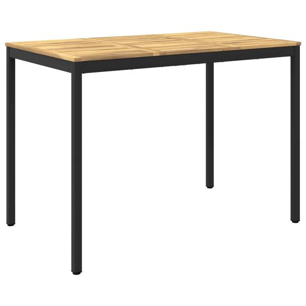 Gartenbar-Tisch Weiß und Schwarz 147 x 88,5 x 105 cm