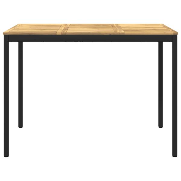 Gartenbar-Tisch Weiß und Schwarz 147 x 88,5 x 105 cm