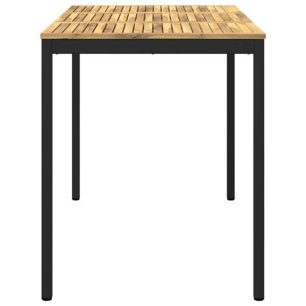 Gartenbar-Tisch Weiß und Schwarz 147 x 88,5 x 105 cm