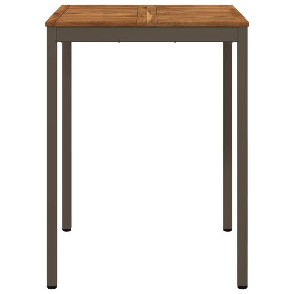 Gartenbar-Tisch NAARDEN Natur und Kaffee 80 x 80,5 x 105 cm
