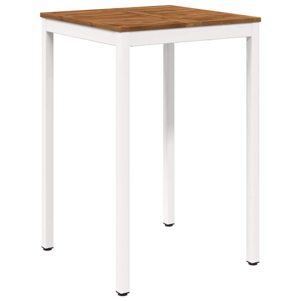 Gartenbar-Tisch NAARDEN Natürlich und Weiß 70 x 68,5 x 105 cm