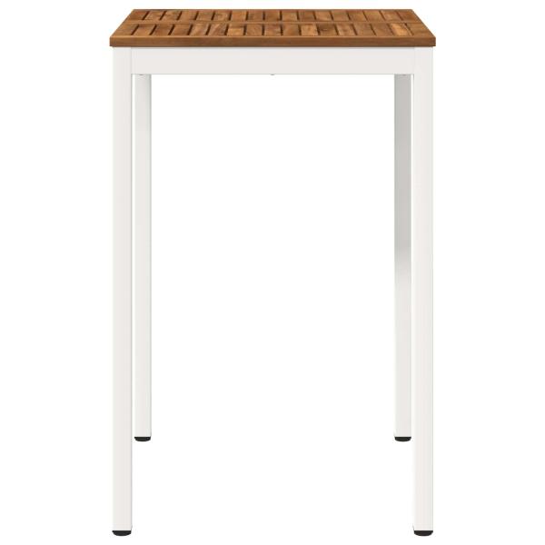 Gartenbar-Tisch NAARDEN Natürlich und Weiß 70 x 68,5 x 105 cm