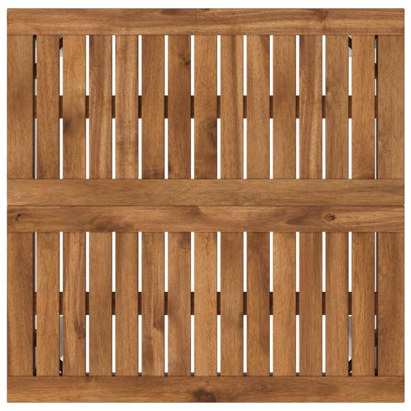 Gartenbar-Tisch NAARDEN Natürlich und Weiß 60 x 60,5 x 105 cm