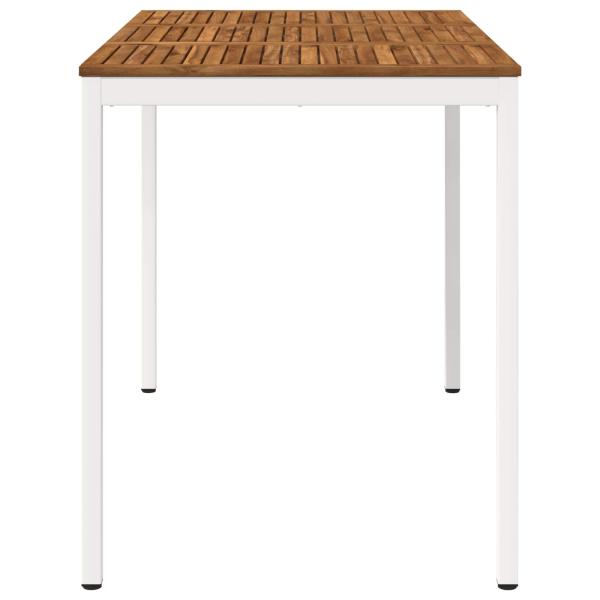 Gartenbar-Tisch Natürlich und Weiß 147 x 88,5 x 105 cm