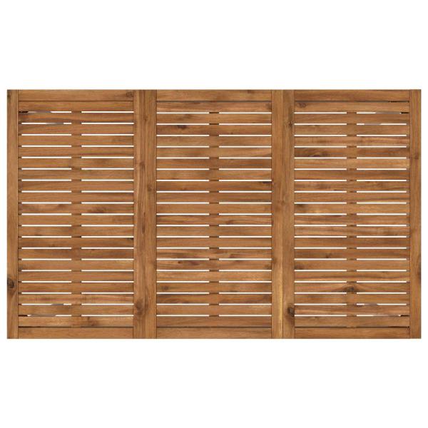 Gartenbar-Tisch Natürlich und Weiß 147 x 88,5 x 105 cm