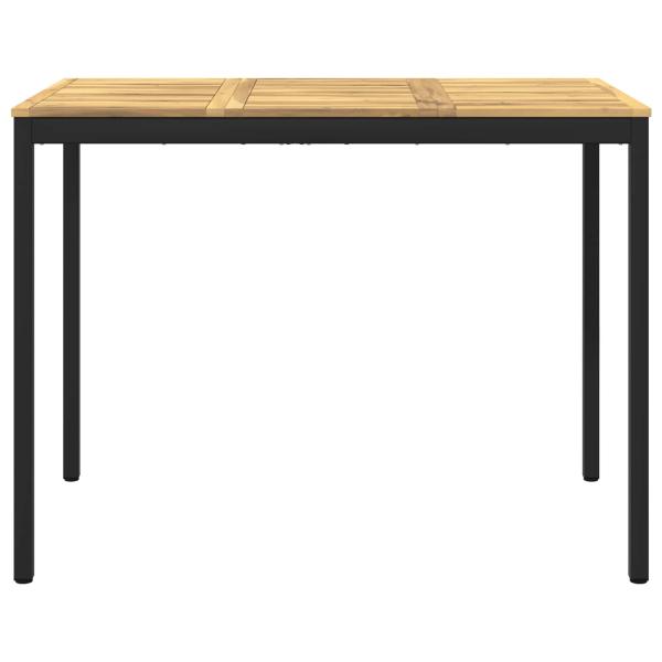Gartenbar-Tisch Weiß und Schwarz 141 x 80,5 x 105 cm