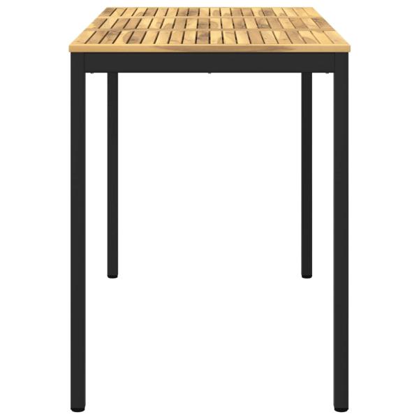 Gartenbar-Tisch Weiß und Schwarz 141 x 80,5 x 105 cm