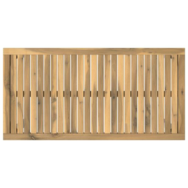 Gartenbar-Tisch Weiß 108,5 x 55 x 105 cm Massivholz Akazie