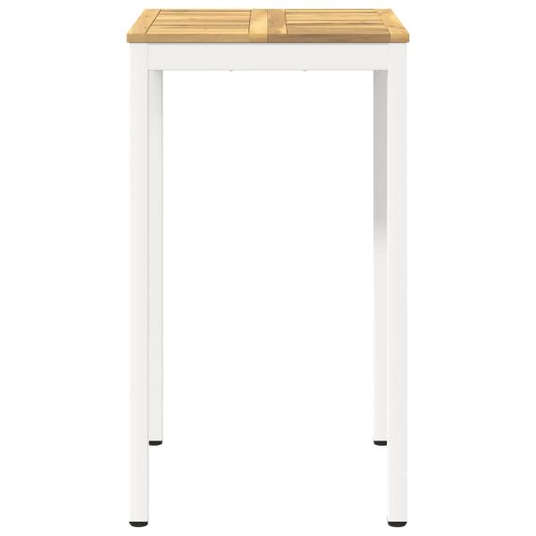 Gartenbar-Tisch NAARDEN Weiß 60 x 60,5 x 105 cm