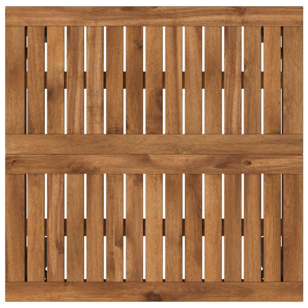 Gartenbar-Tisch Natürlich und Schwarz 60 x 60,5 x 105 cm