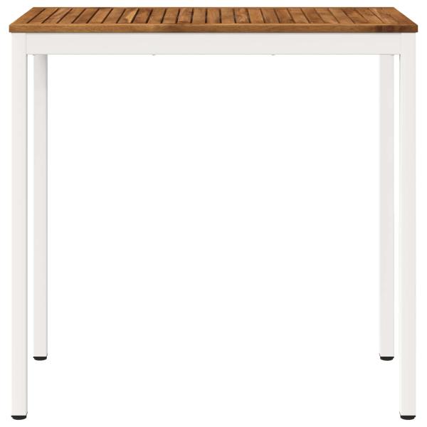 Gartenbar-Tisch Natürlich und Weiß 108,5 x 55 x 105 cm