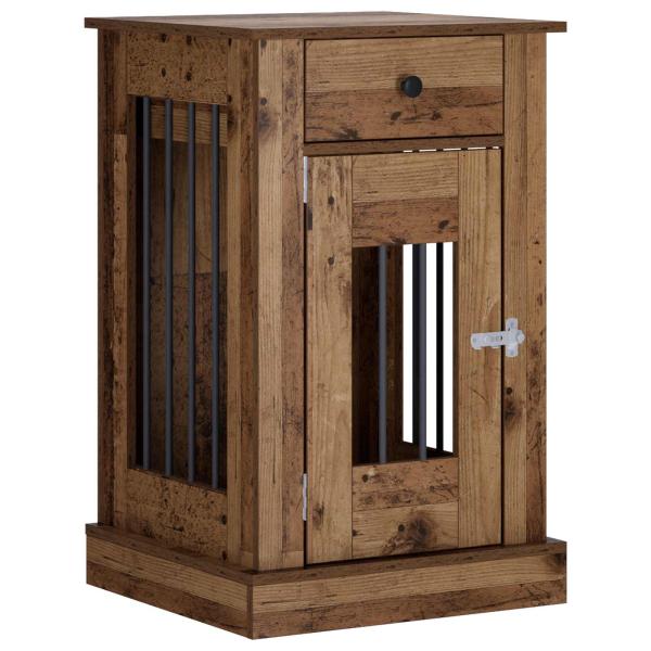 Hundekäfigmöbel Altholz 50 x 47,5 x 80 cm Holzwerkstoff