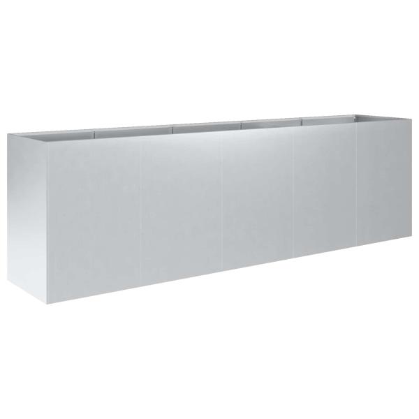 Garten-Pflanzgefäß Silber 200 x 40 x 60 cm Verzinkter Stahl