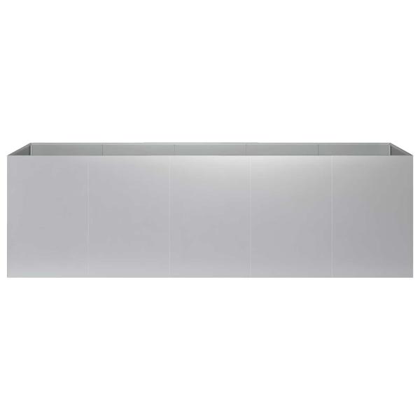 Garten-Pflanzgefäß Silber 200 x 40 x 60 cm Verzinkter Stahl
