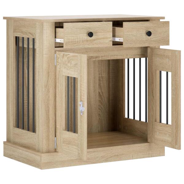 Hundekäfigmöbel Sonoma-Eiche 80 x 47,5 x 80 cm Holzwerkstoff