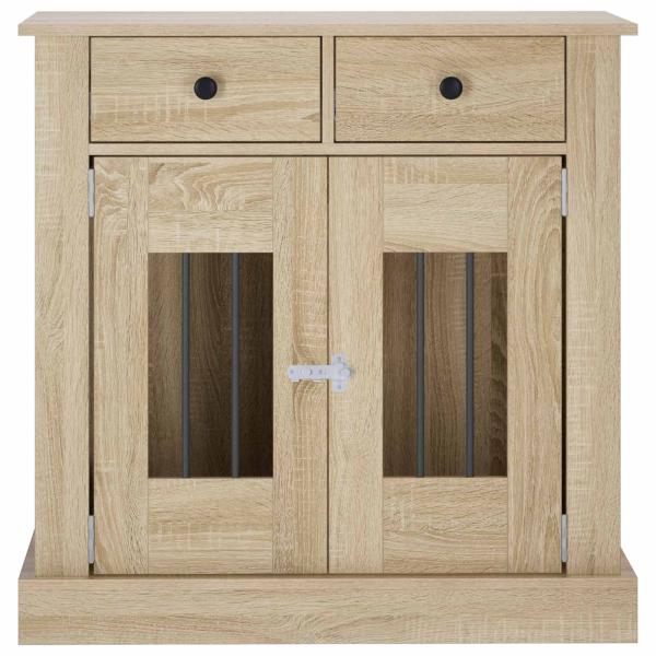 Hundekäfigmöbel Sonoma-Eiche 80 x 47,5 x 80 cm Holzwerkstoff