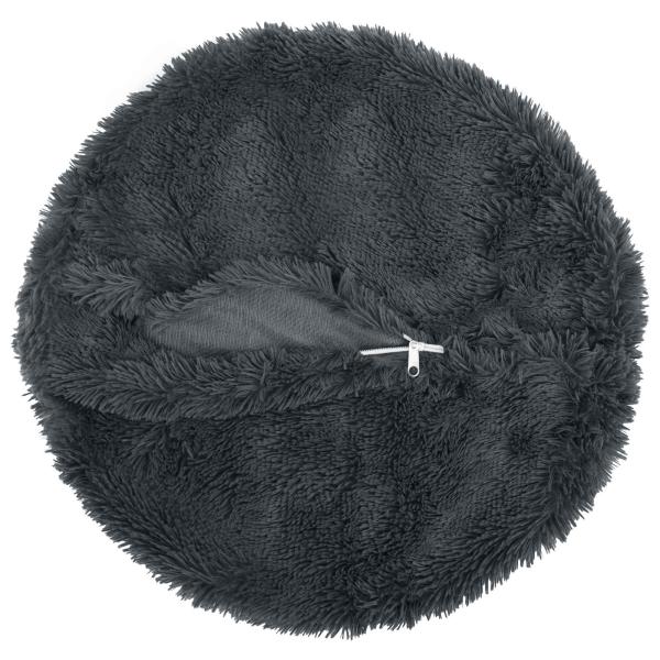 Kissen mit Kissen HEERLEN 6 Stk. Anthrazit PV Fleece
