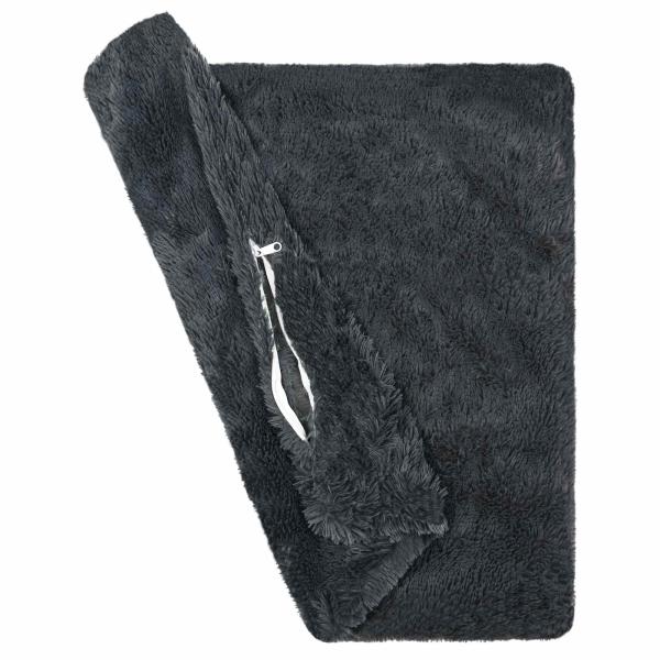 Kissen 2 stk. HEERLEN Anthrazit 40 x 40 cm PV Fleece