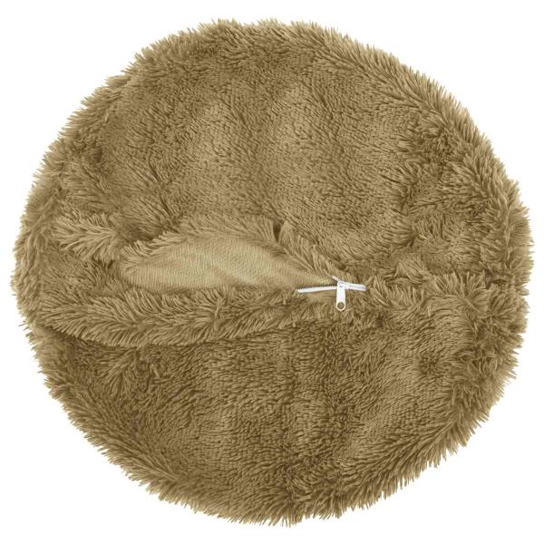 Kissen mit Kissen HEERLEN 2 Stk. Hellgrau PV Fleece