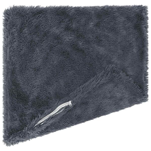 Kissen 2 stk. HEERLEN Anthrazit 45 x 45 cm PV Fleece