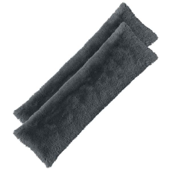 Kissen mit Kissen HEERLEN 2 Stk. Anthrazit PV Fleece