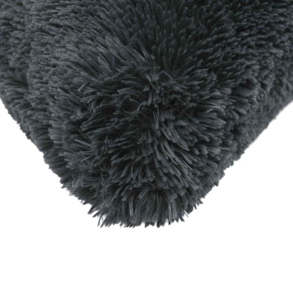 Kissen mit Kissen HEERLEN 2 Stk. Anthrazit PV Fleece