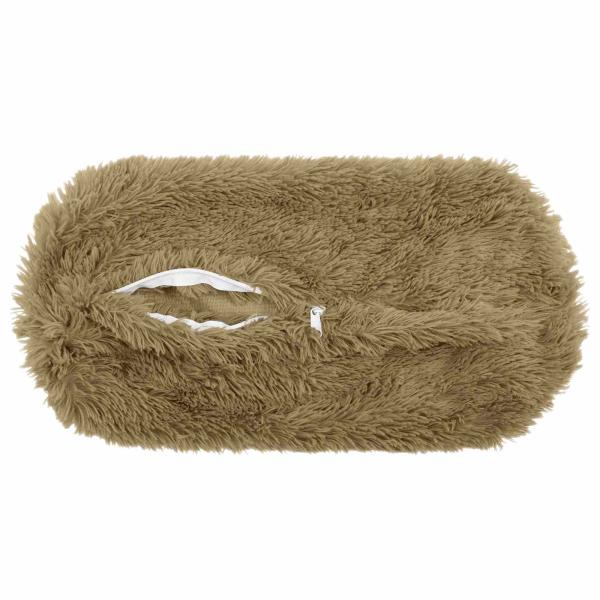 Kissen 2 stk. HEERLEN Hellgrau Ø 15 x 40 cm PV Fleece