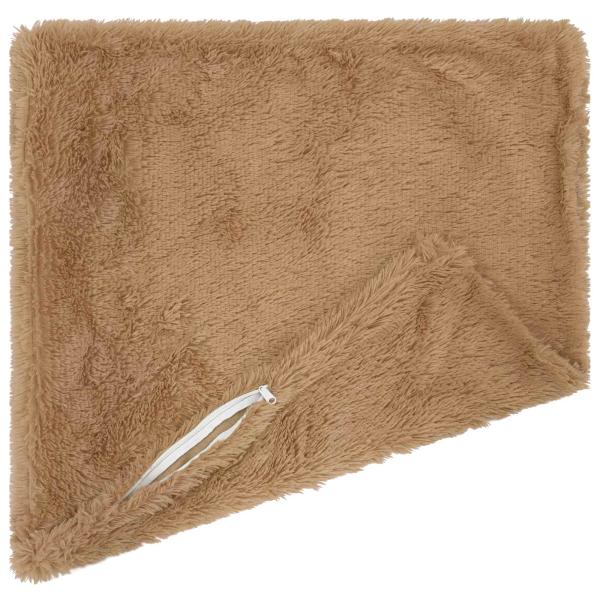 Kissen mit Kissen HEERLEN 2 Stk. Taupe PV Fleece