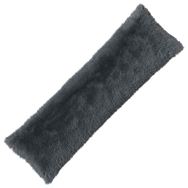 Kissen mit Kissen HEERLEN Anthrazit 40 x 145 cm PV Fleece