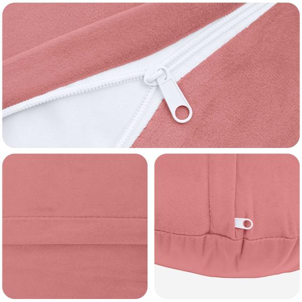 Kissen mit Kissen HEERLEN 6 Stk. Rosa Samt