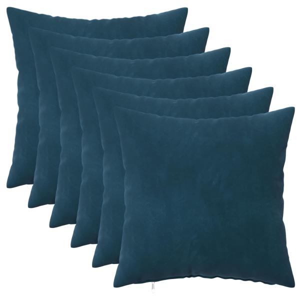 Kissen mit Kissen HEERLEN 6 Stk. Blau Samt