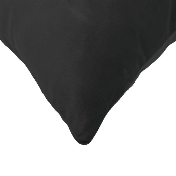 Kissen mit Kissen HEERLEN 6 Stk. Schwarz Samt