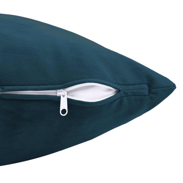 Kissen mit Kissen HEERLEN Blau 40 x 145 cm Samt