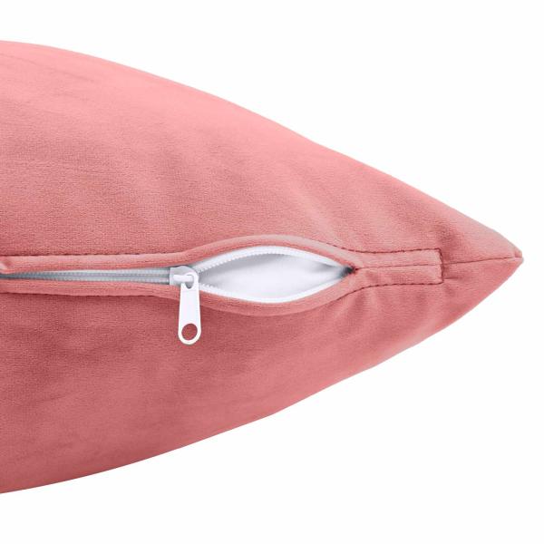 Kissen mit Kissen HEERLEN 2 Stk. Rosa Samt