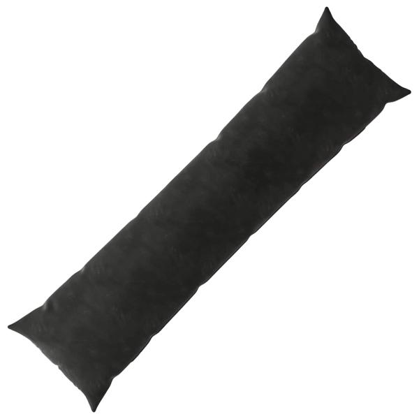 Kissen mit Kissen HEERLEN Schwarz 40 x 145 cm Samt