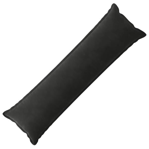 Kissen mit Kissen HOUTEN Schwarz 40 x 145 cm Samt