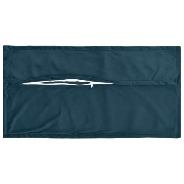 Kissen 12 stk. HOUTEN Blau 40 x 80 cm Samt