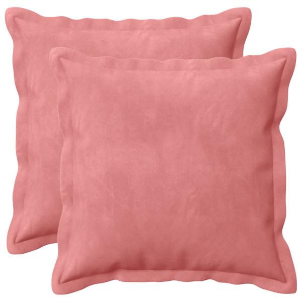 Kissen mit Kissen HOUTEN 2 Stk. Rosa Samt
