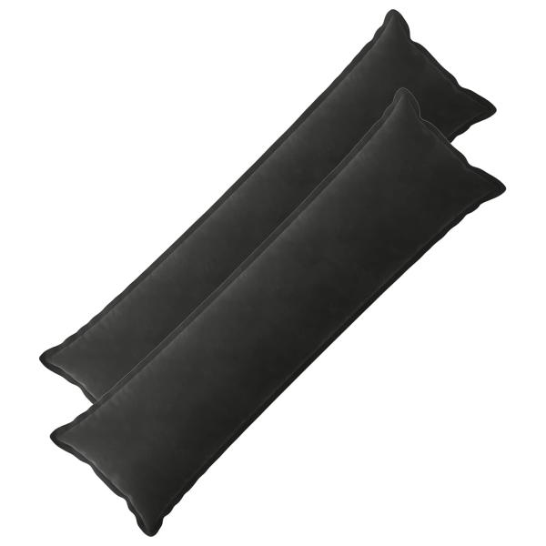 Kissen mit Kissen HOUTEN 2 Stk. Schwarz Samt