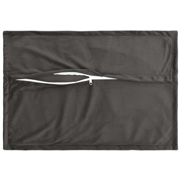 Kissen 2 stk. HOUTEN Dunkelgrau 40 x 60 cm Samt