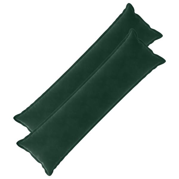 Kissen 2 stk. HOUTEN Dunkelgrün 40 x 145 cm Samt