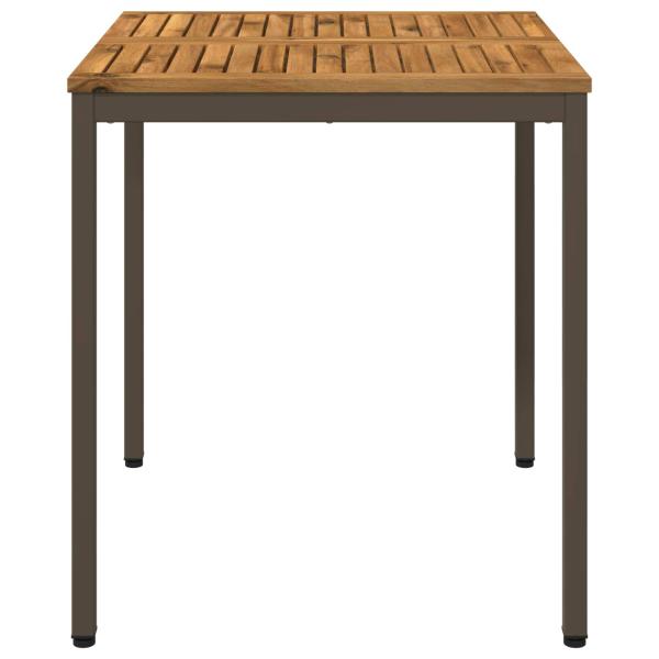 Gartentisch Natur und Kaffee 70 x 68,5 x 75 cm